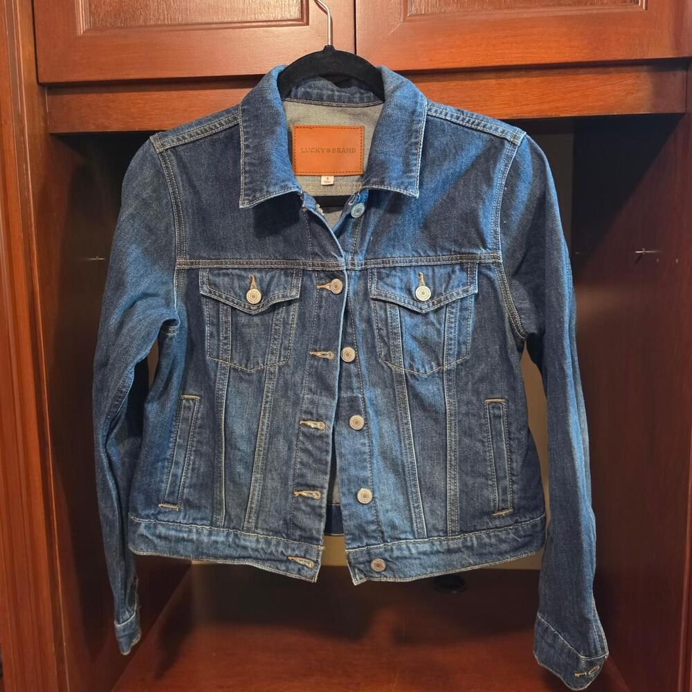 Lucky-brand Women's Blue and Navy Jacket